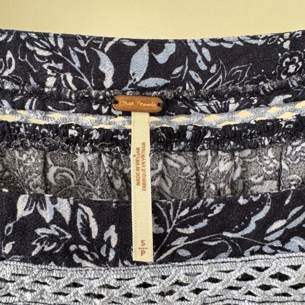 FREE PEOPLE Blue Talk About It Tunic - Picture 7 of 7